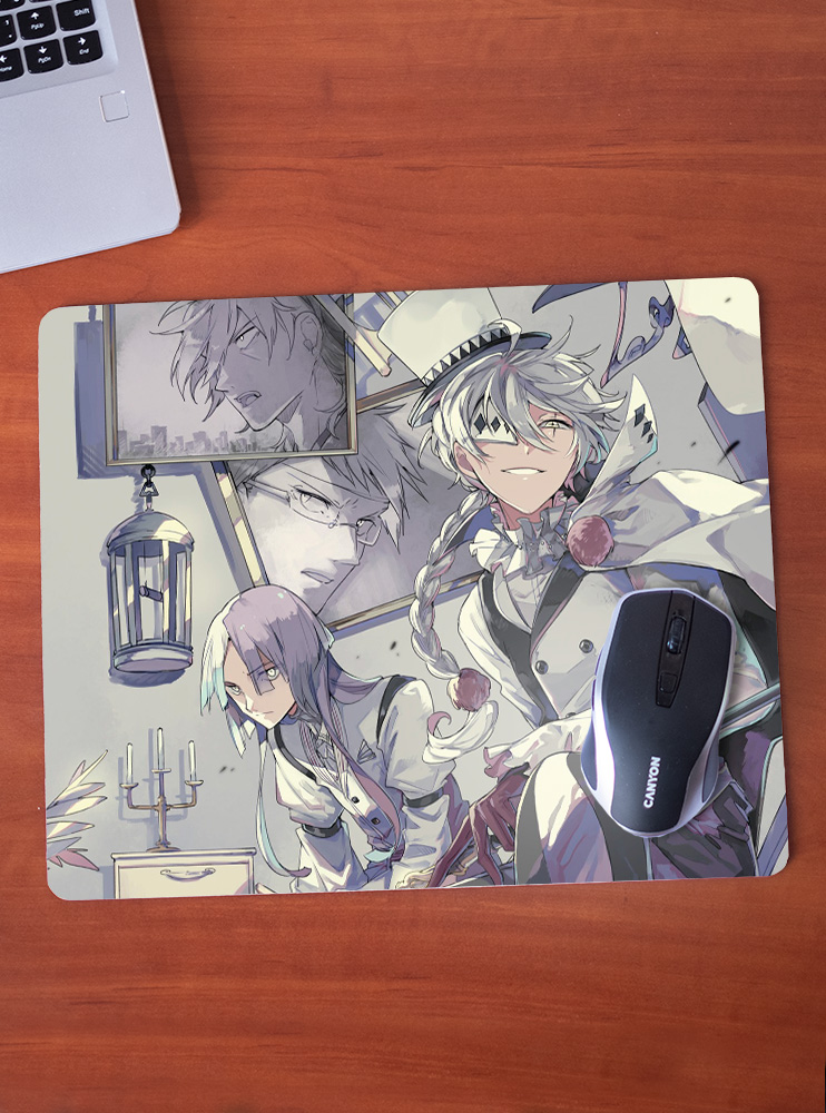 Килимок 36*29,5см Літературні генії Бродячі Пси 2 (Bungou Stray Dogs)