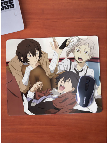 Килимок 36*29,5см Літературні генії Бродячі Пси 3 (Bungou Stray Dogs)