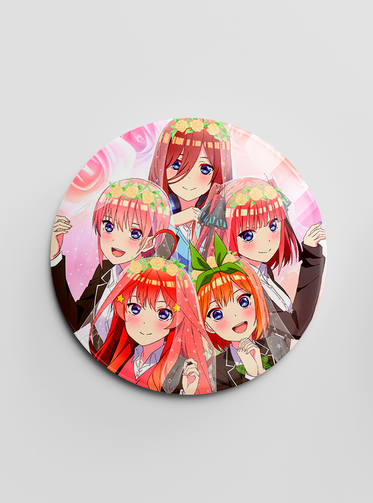 Значок П'ять наречених 2 (5-toubun no Hanayome) Значок П'ять наречених 2 (5-toubun no Hanayome)