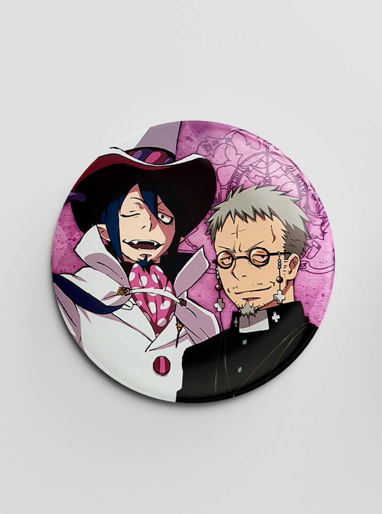 Значок Синій екзорцист 10 (Blue Exorcist)