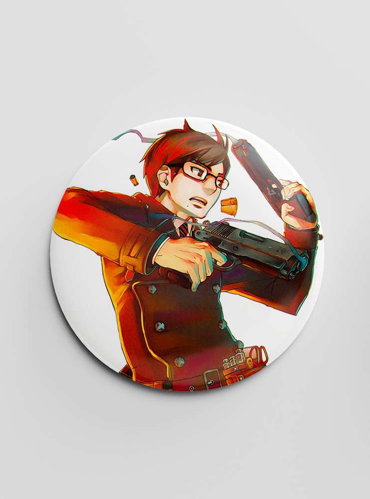 Значок Синій екзорцист 17 (Blue Exorcist)