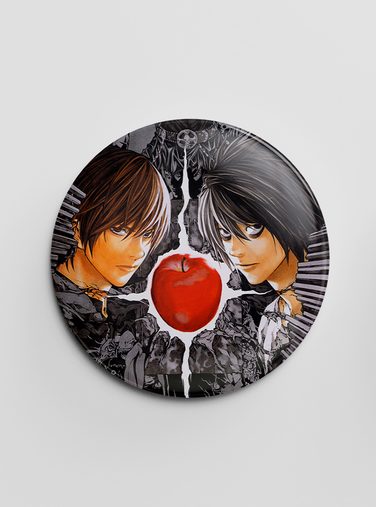 Значок "Зошит смерті" 25 (Death Note) Значок "Зошит смерті" 25 (Death Note)