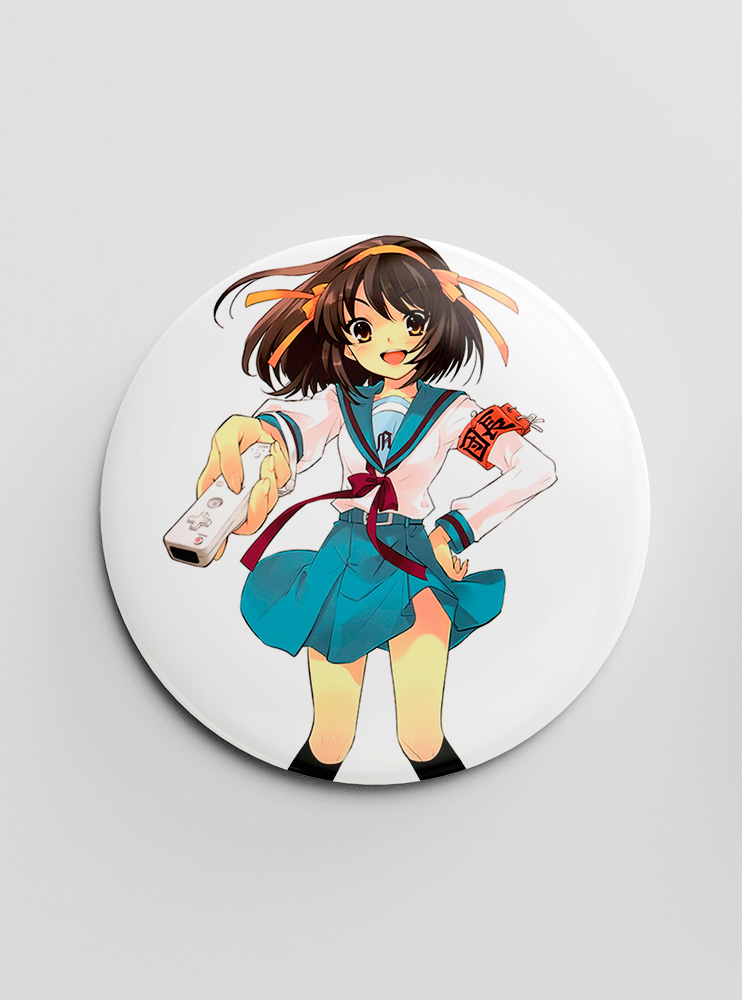 Значок Меланхолія Харухі Судзумії 14 (Suzumiya Haruhi no Yuuutsu)