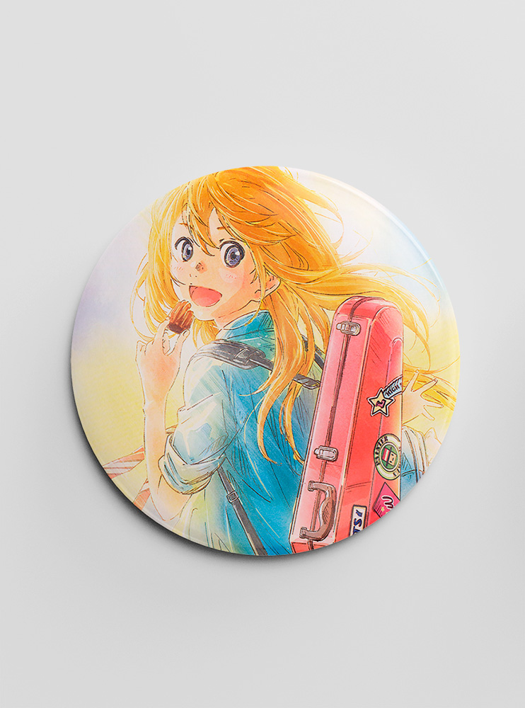 Значок Твоя квітнева брехня 8 (Your Lie in April)