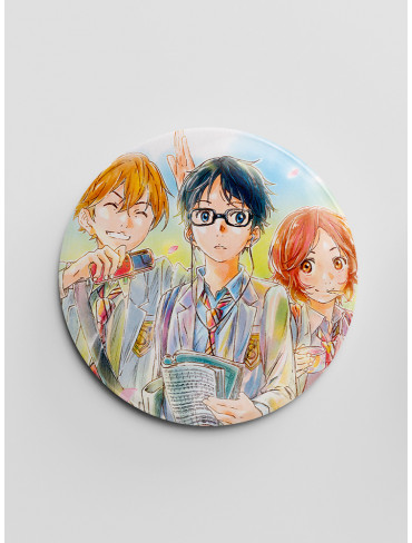 Значок Твоя квітнева брехня 9 (Your Lie in April)