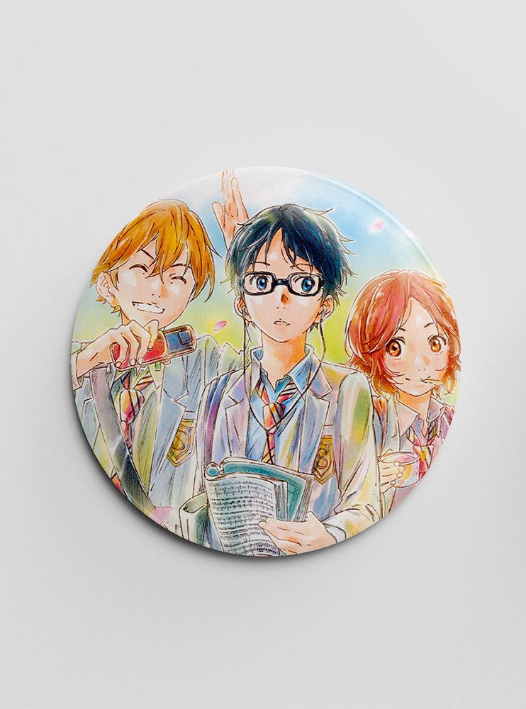 Значок Твоя квітнева брехня 9 (Your Lie in April)