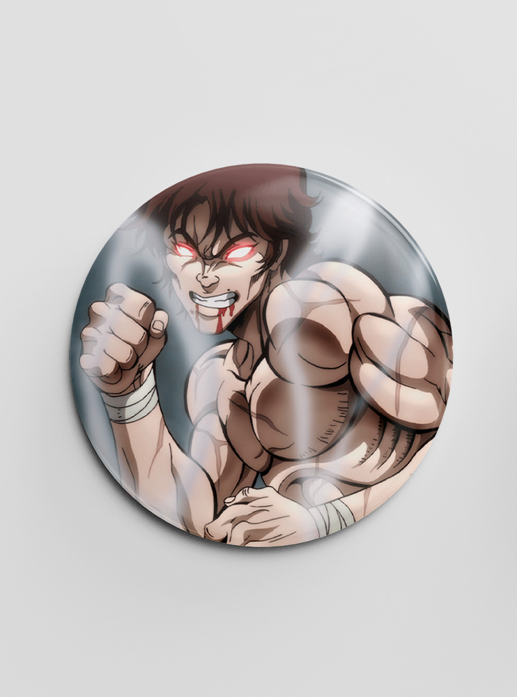 Значок Бакі Ханма 4 (Baki Hanma)
