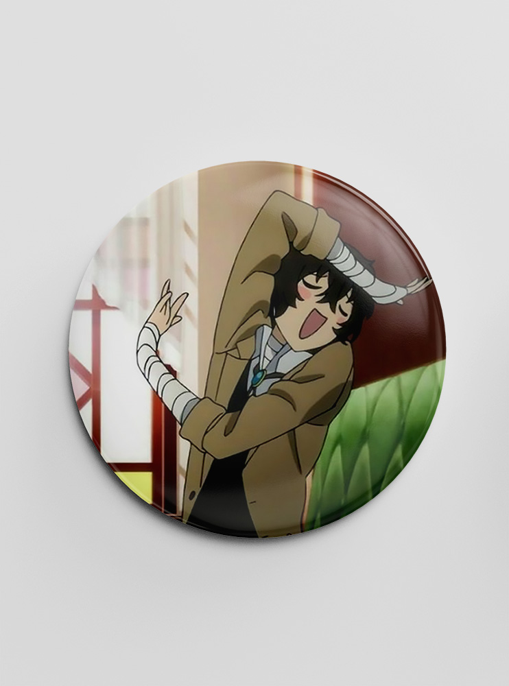 Значок "Літературні генії Бродячі Пси" 34 (Bungou Stray Dogs)
