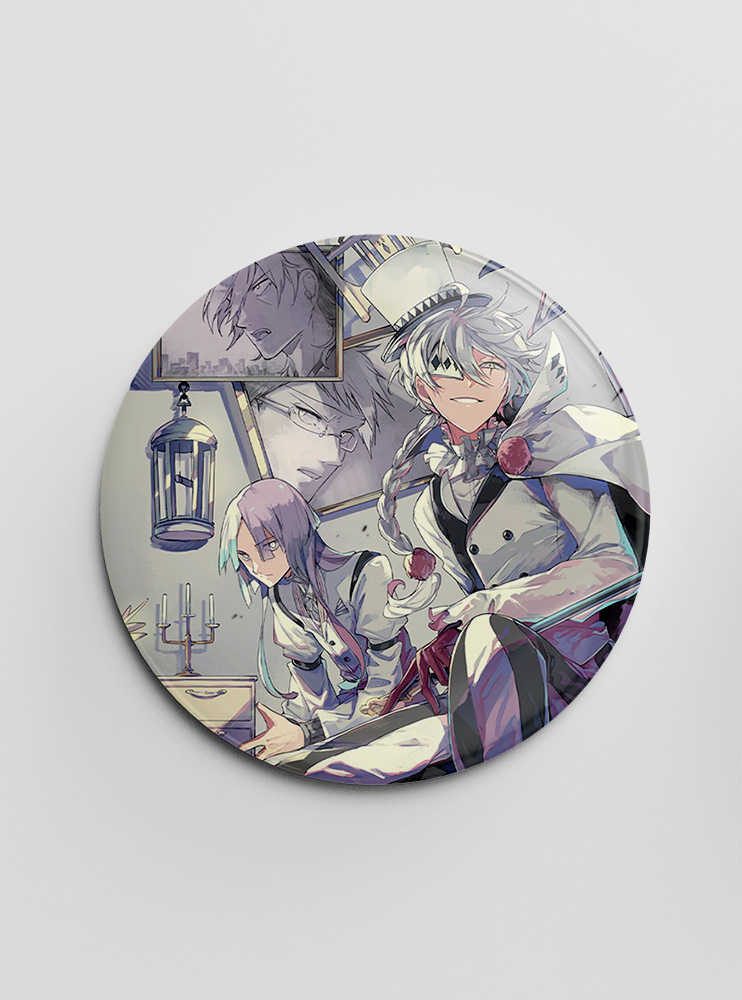 Значок "Літературні генії Бродячі Пси" 37 (Bungou Stray Dogs)