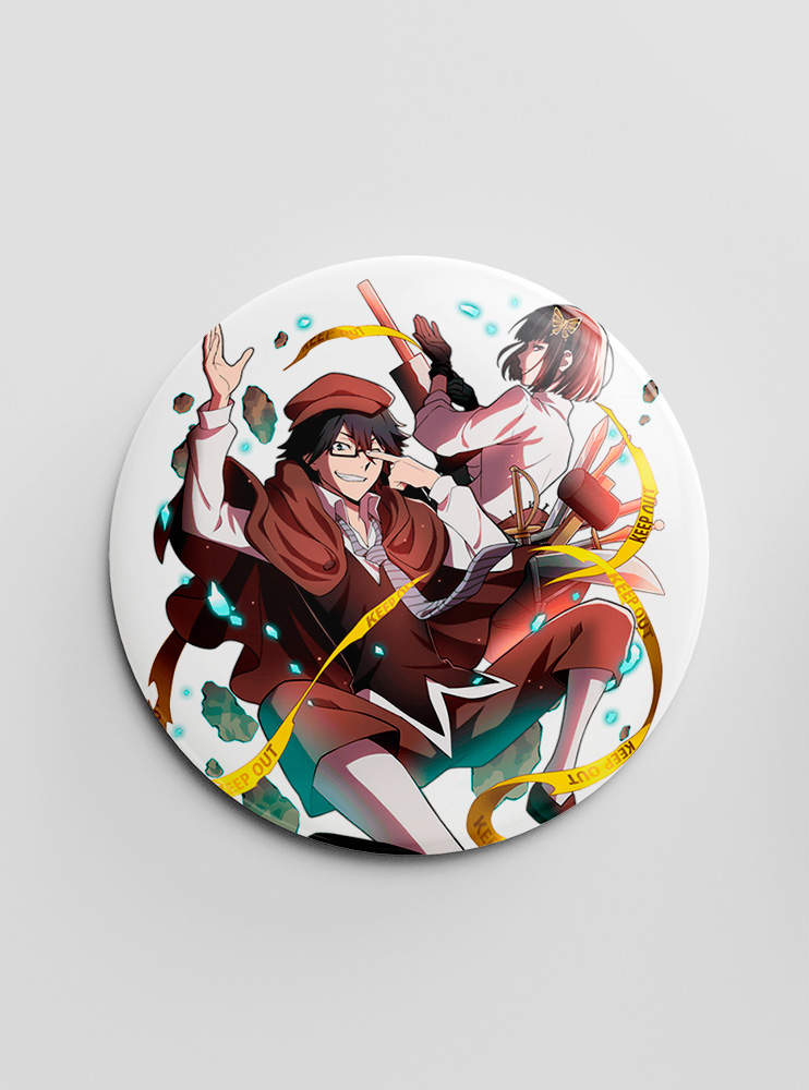 Значок "Літературні генії Бродячі Пси" 39 (Bungou Stray Dogs)