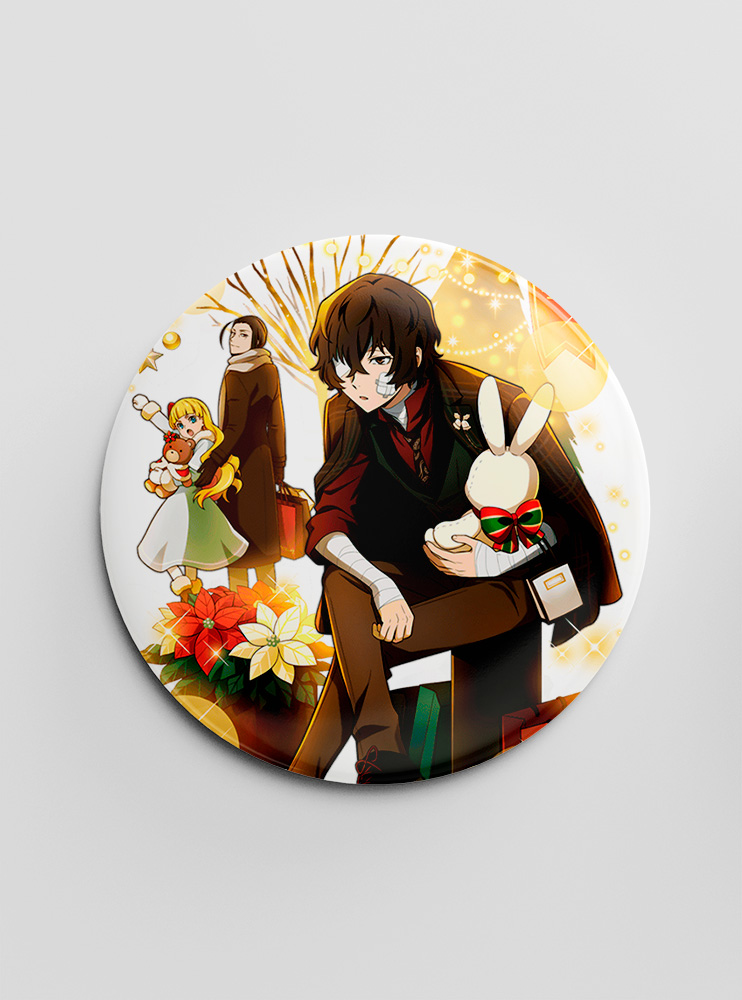 Значок "Літературні генії Бродячі Пси" 40 (Bungou Stray Dogs)