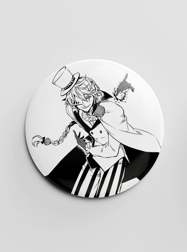 Значок "Літературні генії Бродячі Пси" 49 (Bungou Stray Dogs)