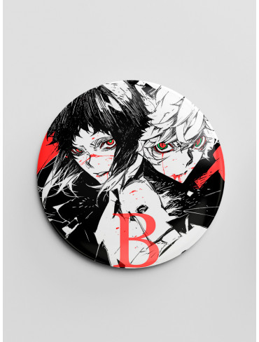 Значок "Літературні генії Бродячі Пси" 53 (Bungou Stray Dogs)