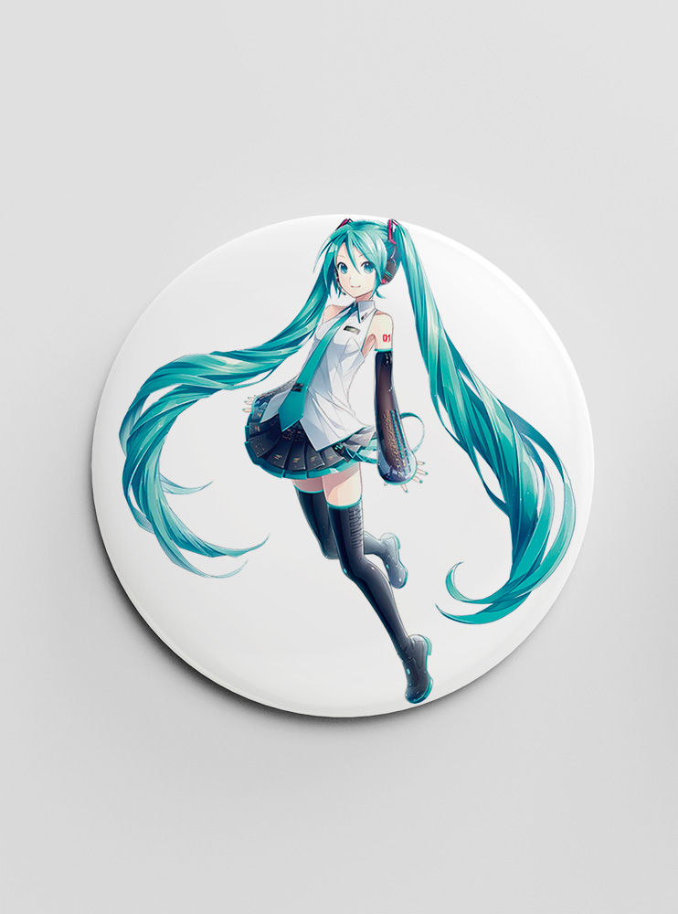 Значок Хацуне Міку 12 (Vocaloid) Значок Хацуне Міку 12 (Vocaloid)