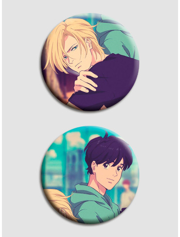 Парні значки Бананова Риба (Banana Fish)