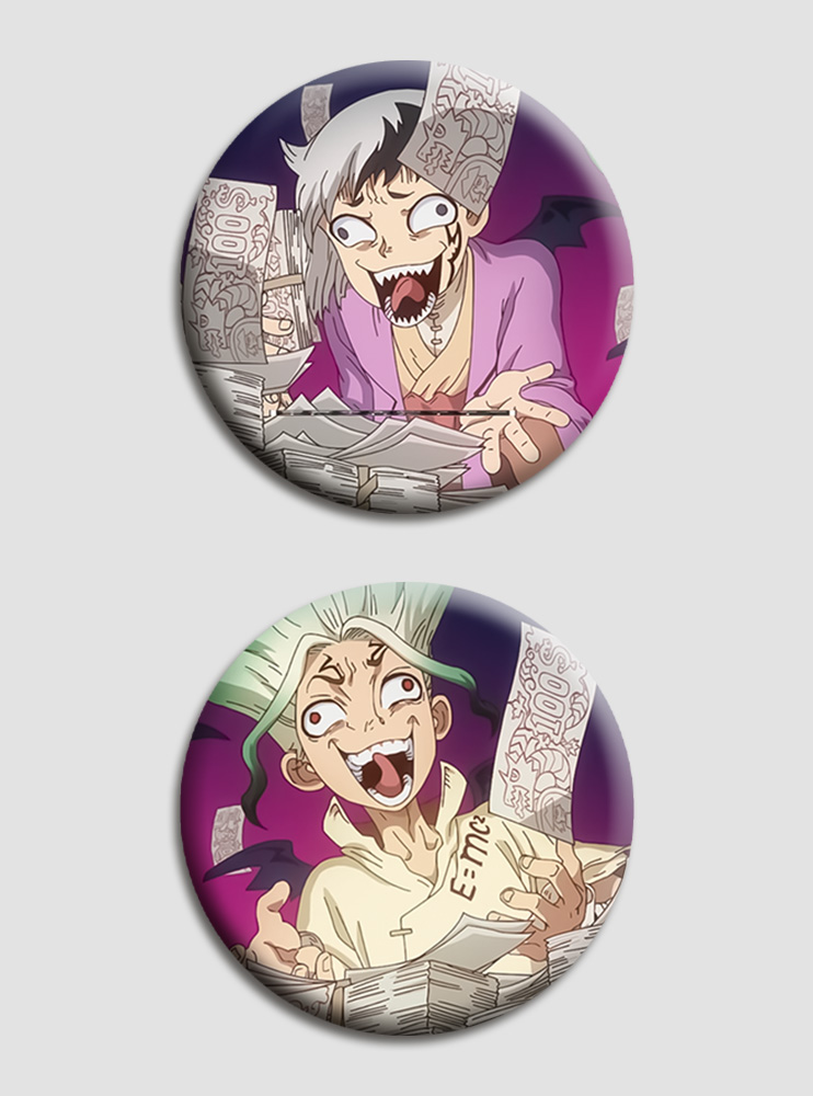 Парні значки Доктор Стоун (Dr. Stone)