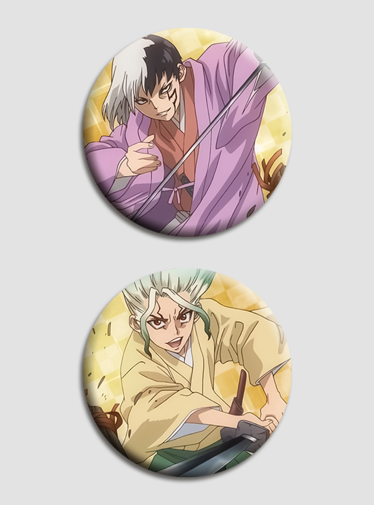 Парні значки Доктор Стоун 3 (Dr. Stone)