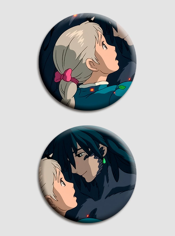 Парні значки Мандрівний замок Хаула 4 (Howl's Moving Castle)