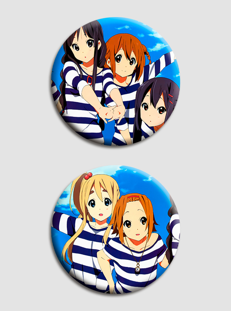 Парні значки Легка музика (K-On) Парні значки Легка музика (K-On)