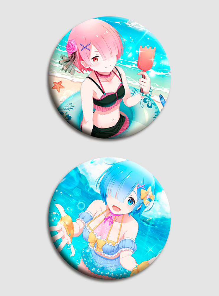 Парні значки Ре:Зеро 2 (Re:Zero)