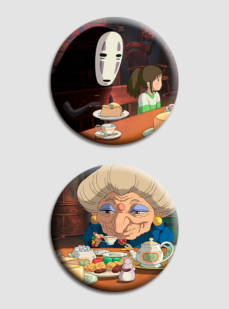 Парні значки Віднесені привидами (Spirited away)