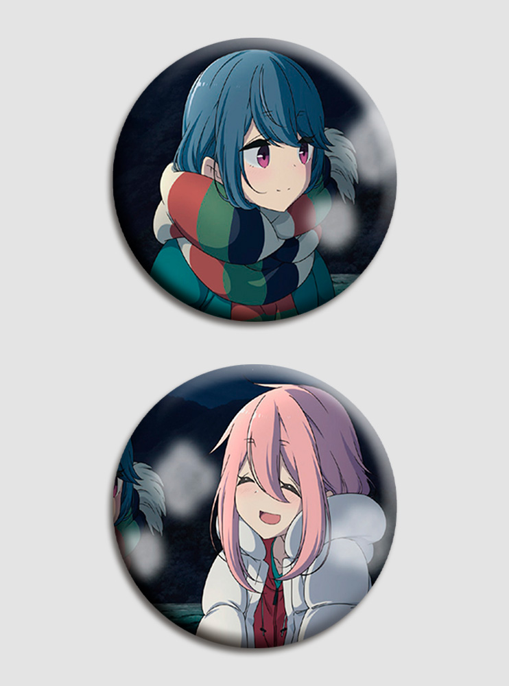 Парні значки Дівчачий Табір (Yuru Camp)