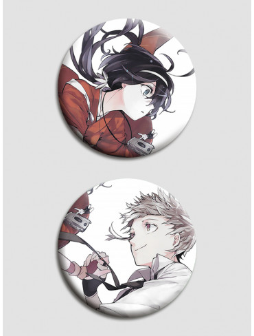 Парні значки Літературні генії Бродячі Пси 3 (Bungou Stray Dogs)