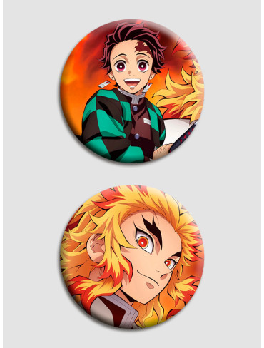 Парні значки Клинок, що знищує демонів 15 (Kimetsu no Yaiba)