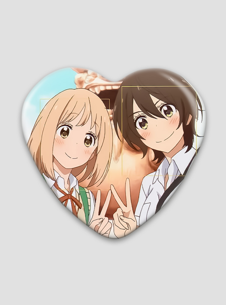 Значок серце Касе-сан та Ранкове Сяйво 3 (Asagao to Kase-san)