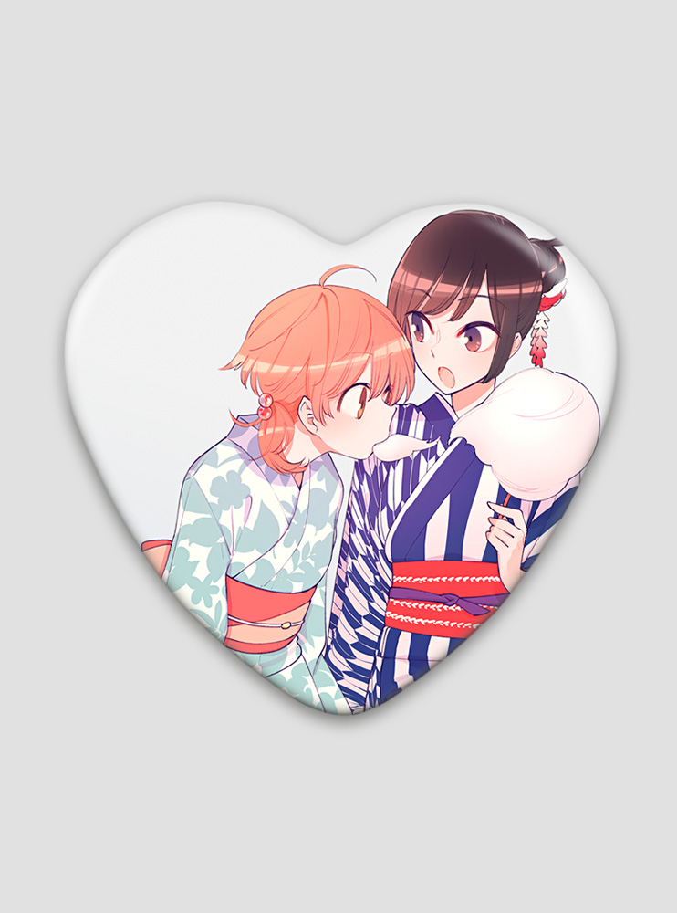 Значок серце Коли прийде час, я стану тобою (Bloom into You)