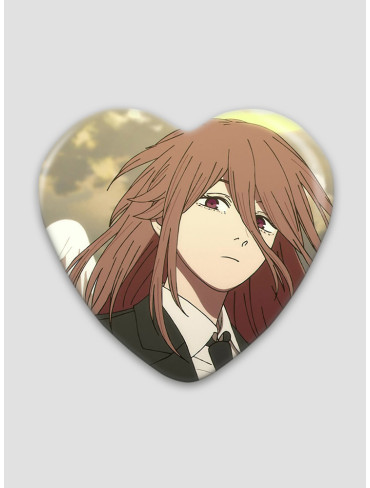Значок серце Людина-бензопила 56 (Chainsaw Man)