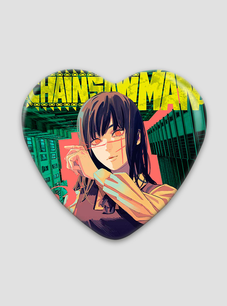 Значок серце Людина-бензопила 14 (Chainsaw Man)