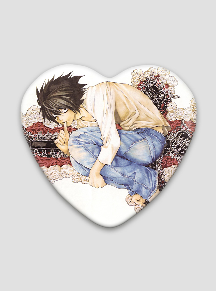 Значок серце Зошит смерті 10 (Death Note) Значок серце Зошит смерті 10 (Death Note)