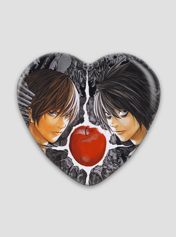 Значок серце Зошит смерті 4 (Death Note) Значок серце Зошит смерті 4 (Death Note)