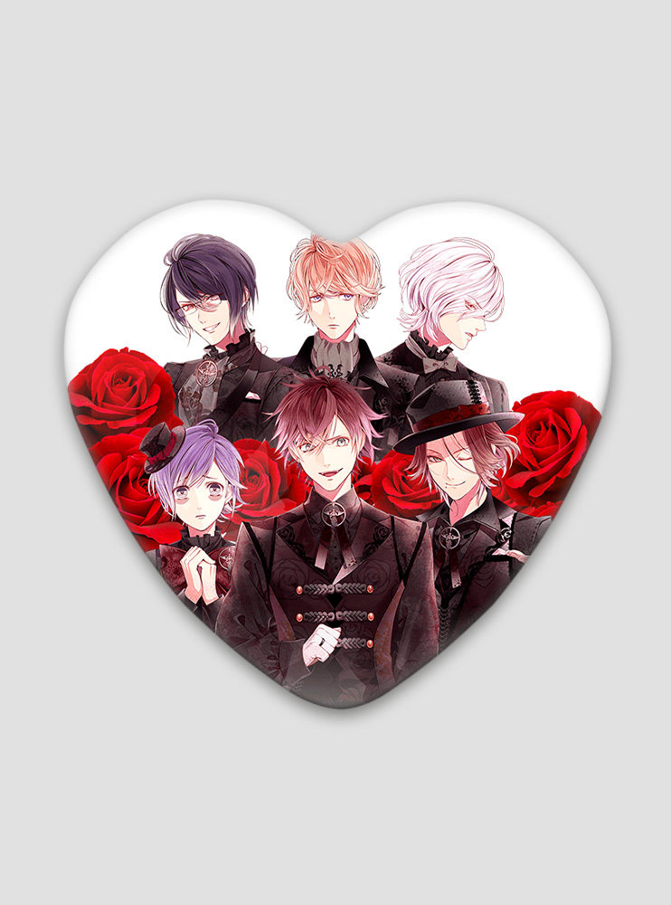 Значок серце Диявольські коханці 16 (Diabolik Lovers)