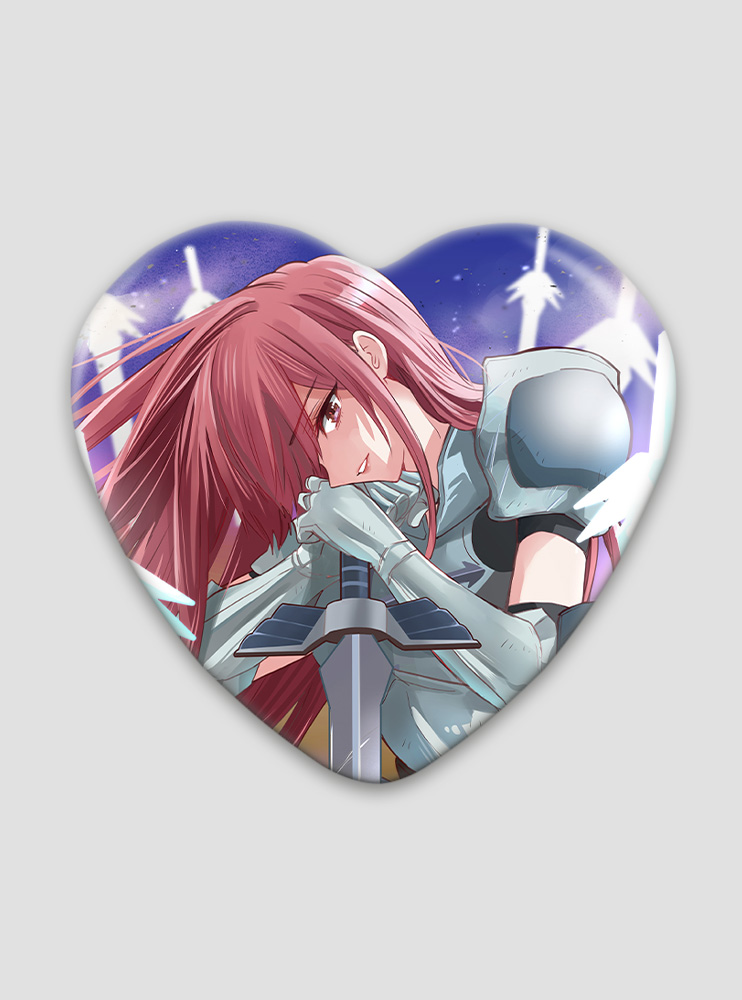 Значок серце Хвіст Феї 13 (Fairy Tail)