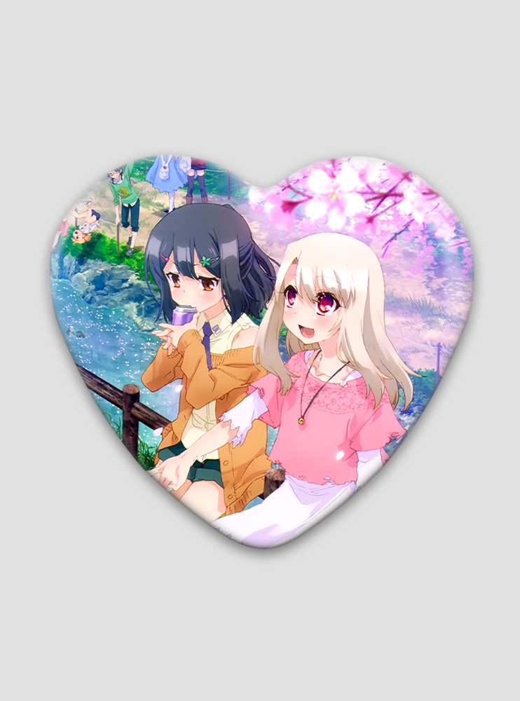 Значок серце Дівчинка-чарівниця Ілія 2 (Fate kaleid liner PRISMA ☆ ILLYA 2wei Herz!)