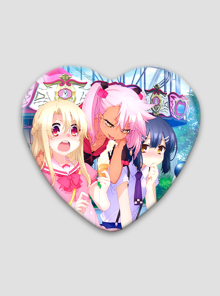 Значок серце Дівчинка-чарівниця Ілія 6 (Fate kaleid liner PRISMA ☆ ILLYA 2wei Herz!)