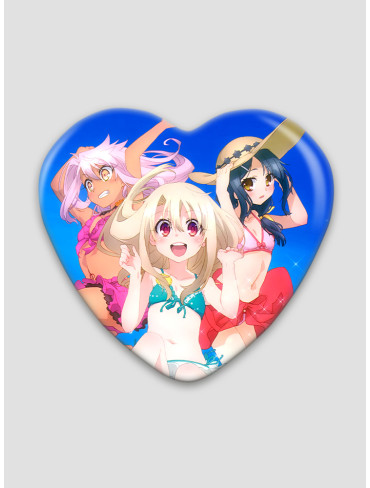 Значок серце Дівчинка-чарівниця Ілія 7 (Fate kaleid liner PRISMA ☆ ILLYA 2wei Herz!)