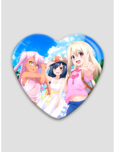Значок серце Дівчинка-чарівниця Ілія 8 (Fate kaleid liner PRISMA ☆ ILLYA 2wei Herz!)