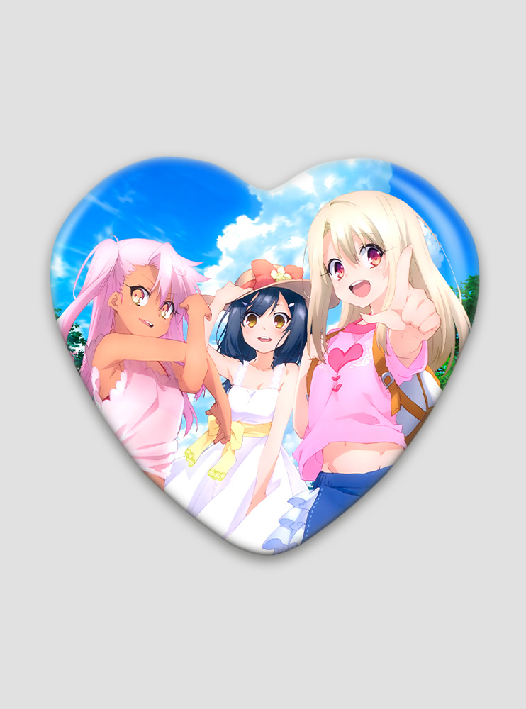 Значок серце Дівчинка-чарівниця Ілія 8 (Fate kaleid liner PRISMA ☆ ILLYA 2wei Herz!)