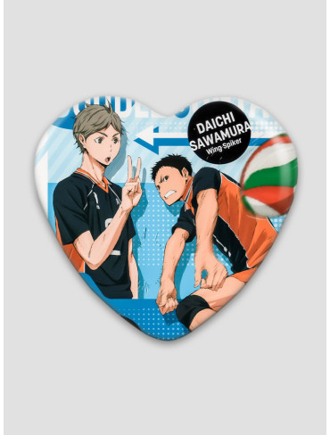 Значок серце Волейбол 10 (Haikyuu)
