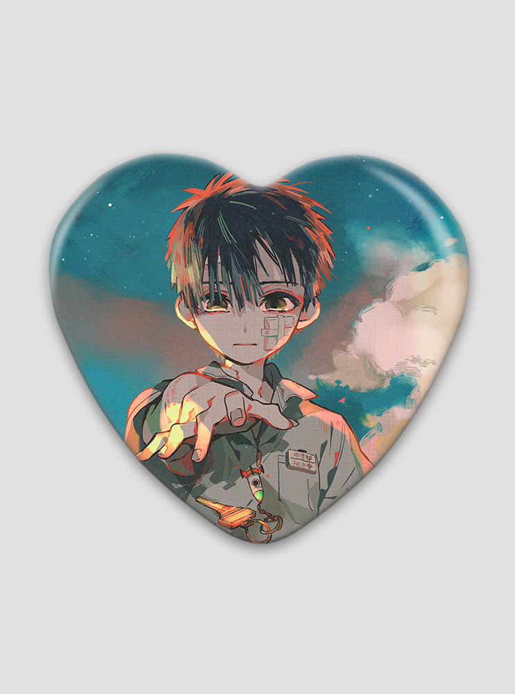 Значок серце Туалетний хлопчик Ханако-кун 22 (Jibaku Shounen Hanako-kun) Значок серце Туалетний хлопчик Ханако-кун 22 (Jibaku Shounen Hanako-kun)