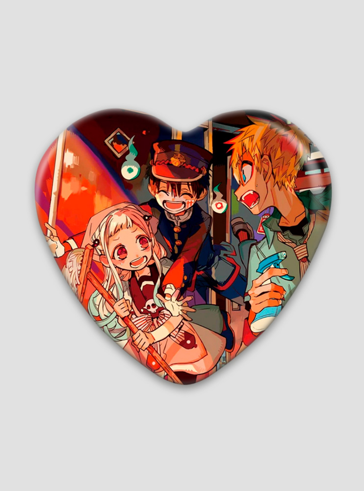 Значок серце Туалетний хлопчик Ханако-кун 26 (Jibaku Shounen Hanako-kun) Значок серце Туалетний хлопчик Ханако-кун 26 (Jibaku Shounen Hanako-kun)