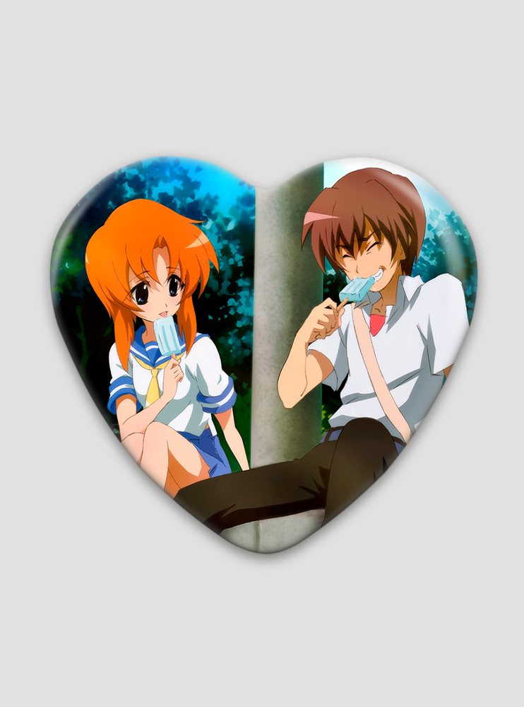Значок серце Коли Плачуть Цикади 8 (Higurashi When They Cry) Значок серце Коли Плачуть Цикади 8 (Higurashi When They Cry)