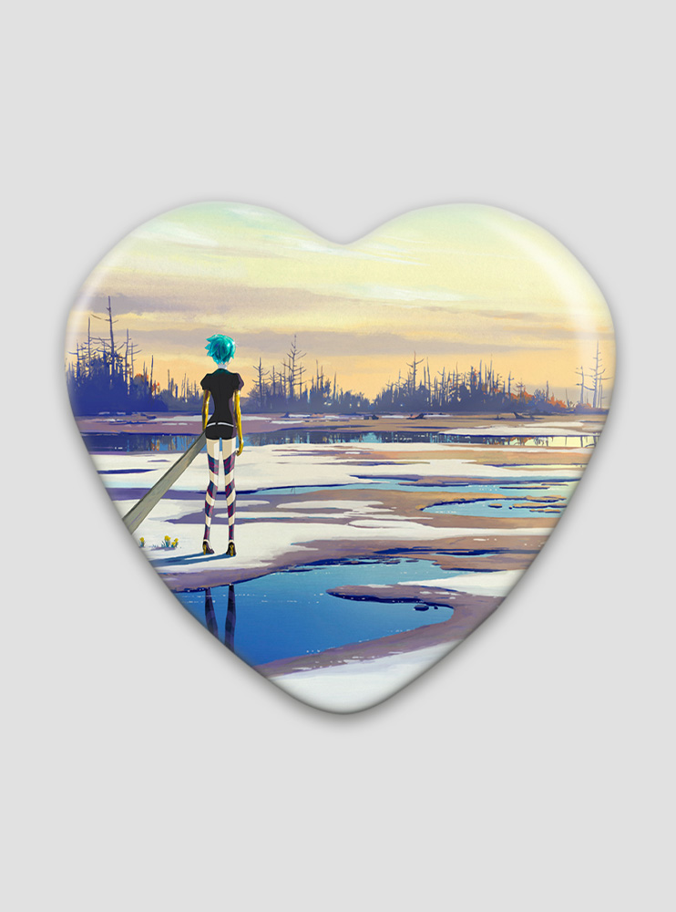 Значок серце Країна самоцвітів 2 (Houseki no Kuni)