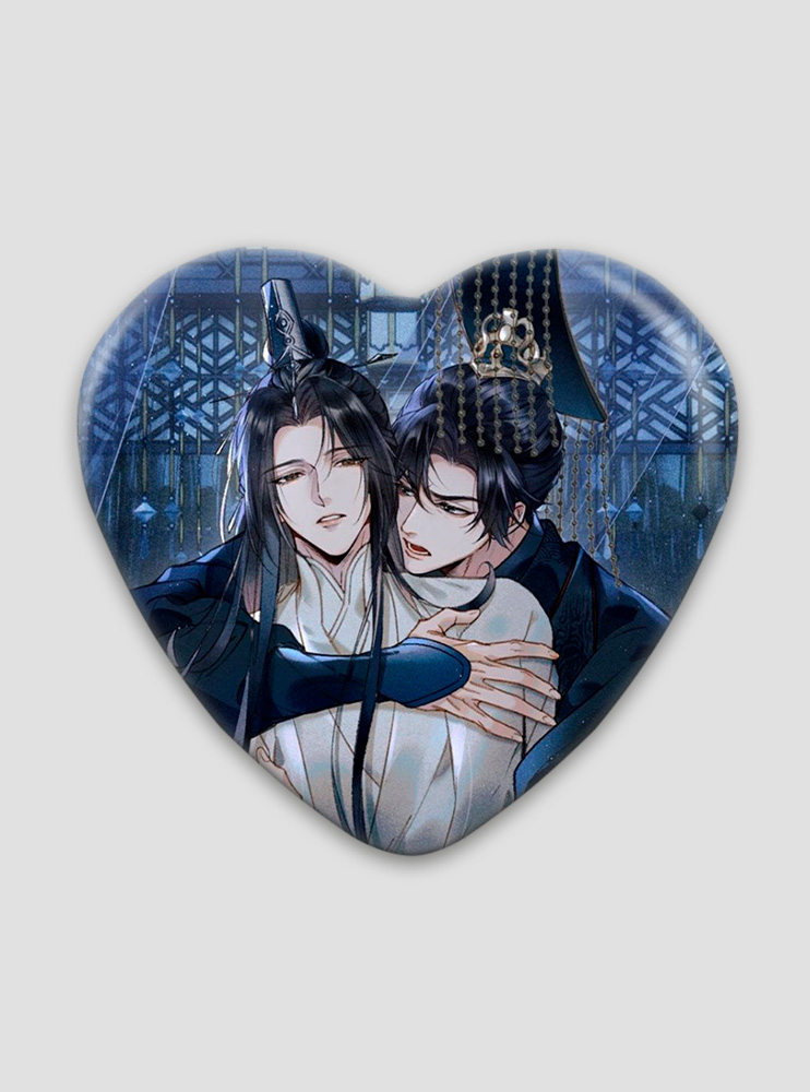 Значок серце Хаскі та його вчитель білий кіт 2 (Husky and his White Cat Shizun)