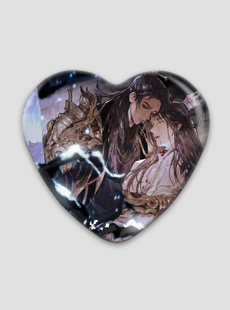 Значок серце Хаскі та його вчитель білий кіт 5 (Husky and his White Cat Shizun)