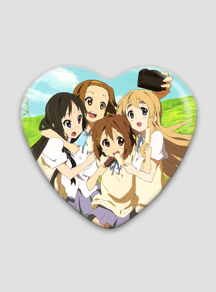Значок серце Легка музика (K-On) Значок серце Легка музика (K-On)