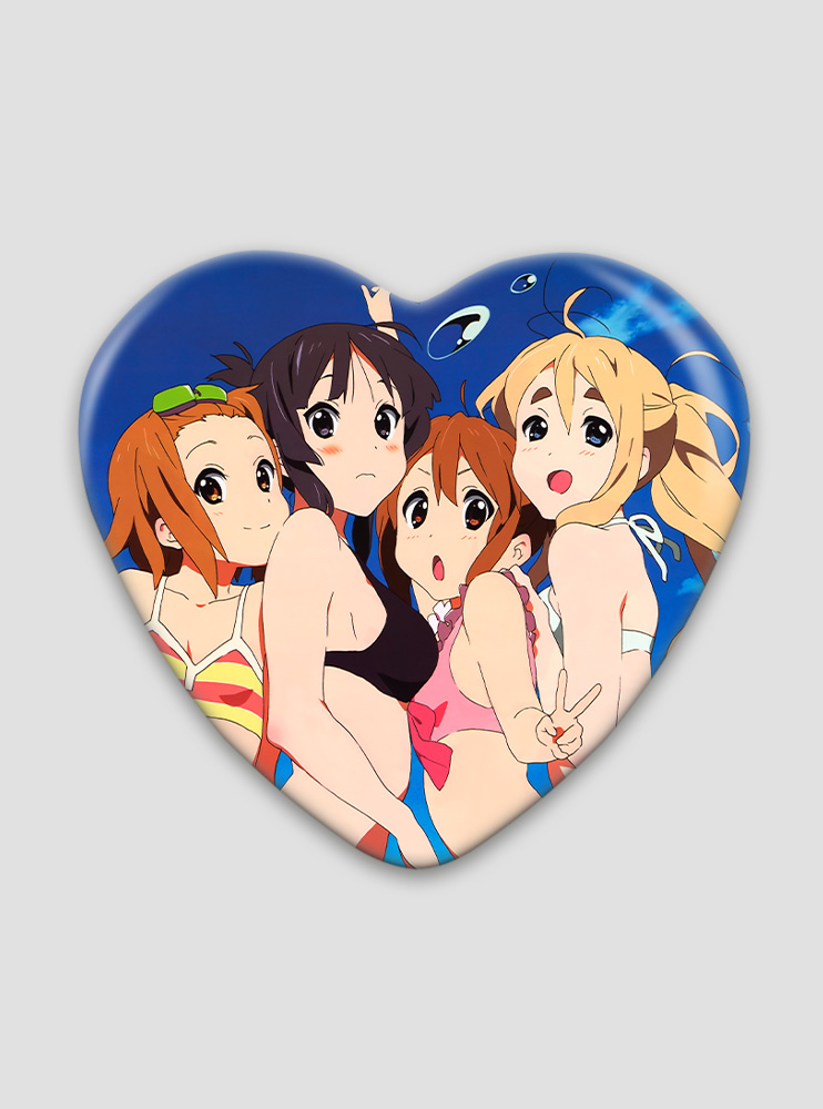 Значок серце Легка музика 15 (K-On) Значок серце Легка музика 15 (K-On)